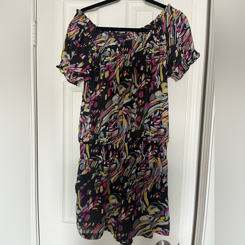 BCBGMaxAzria Vibrant Multicolor Romper